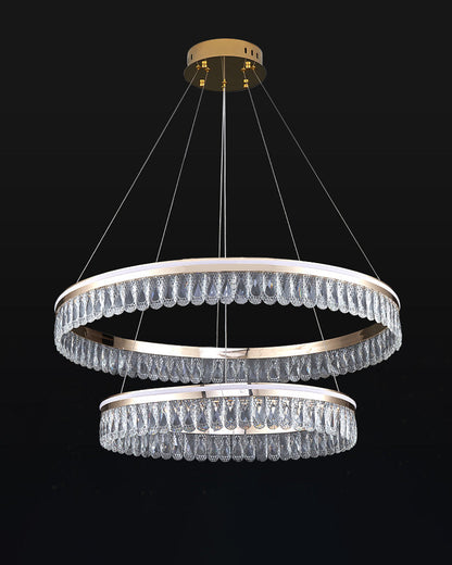 Diff Tiered Crystal Ring Chandelier-DF2167