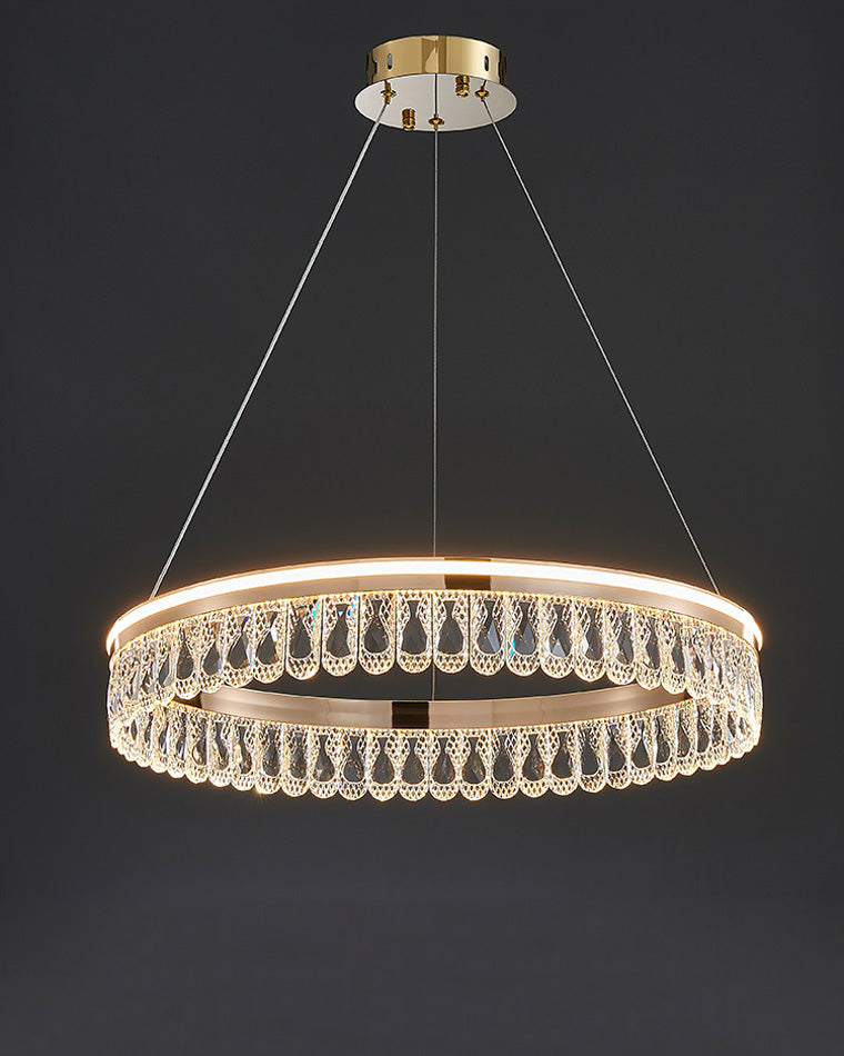 Diff Tiered Crystal Ring Chandelier-DF2167