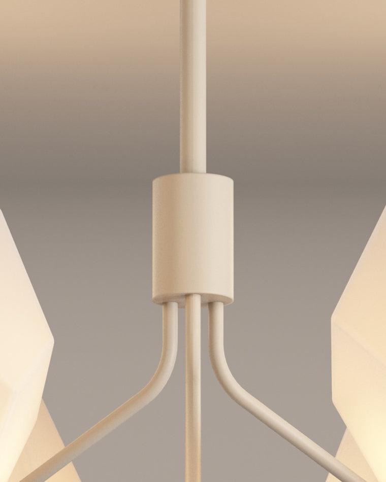 Diff White Rock Shaded Chandelier-DF2168