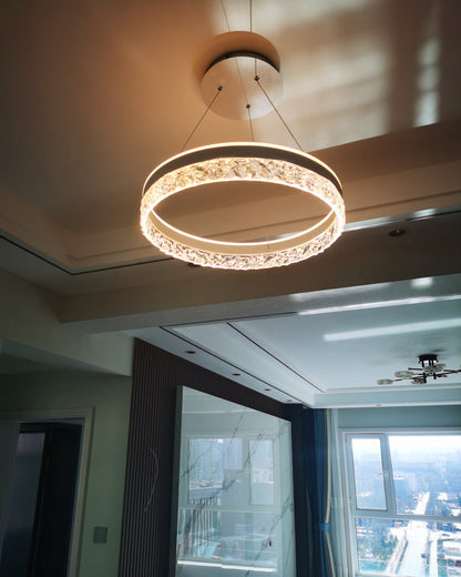 Diff Acrylic Circular LED Chandelier-DF2171