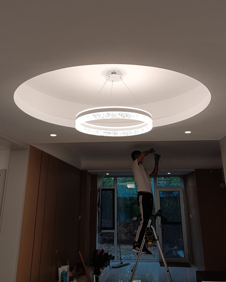 Diff Acrylic Circular LED Chandelier-DF2171