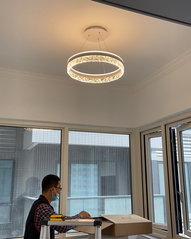 Diff Acrylic Circular LED Chandelier-DF2171