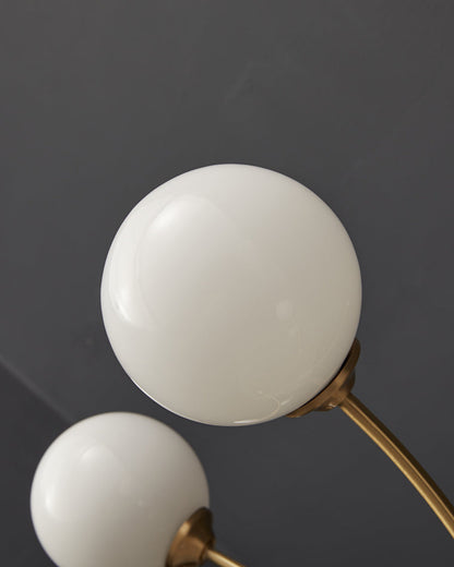 Diff Milk Glass Globe Arm Chandelier-DF2176