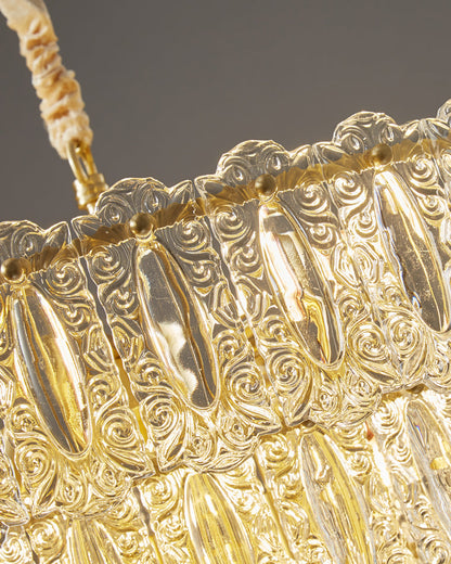 Diff Textured Glass Tiered Chandelier-DF2177