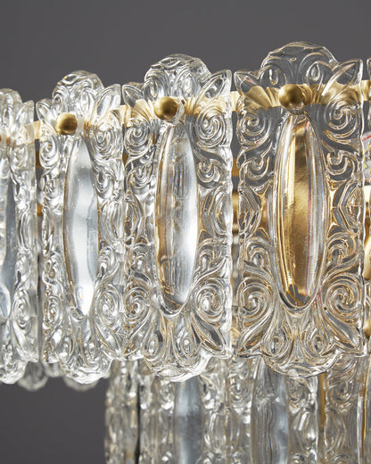 Diff Textured Glass Tiered Chandelier-DF2177