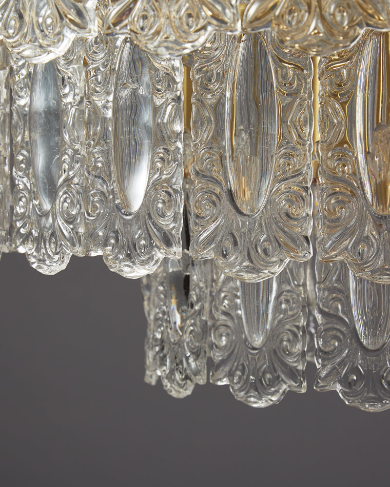 Diff Textured Glass Tiered Chandelier-DF2177