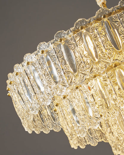 Diff Textured Glass Tiered Chandelier-DF2177