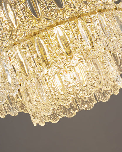Diff Textured Glass Tiered Chandelier-DF2177
