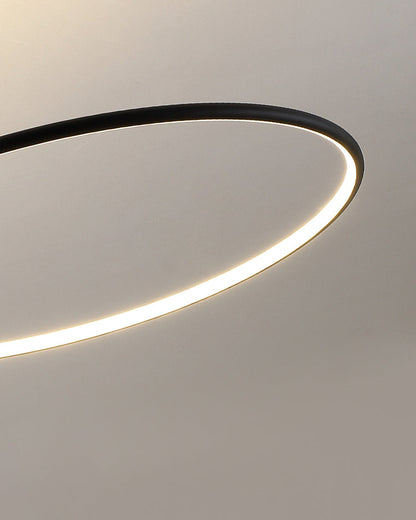 Diff 3 Black LED Rings Chandelier-DF2179