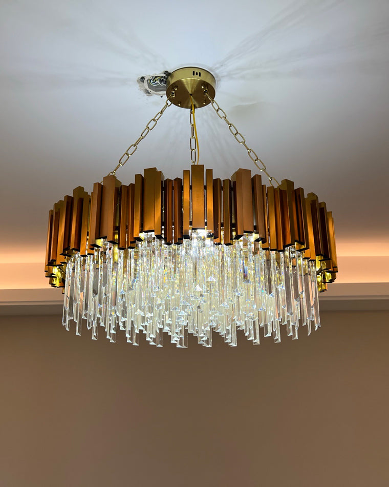 Diff  Prism Crystal Tiered Chandelier-DF2185