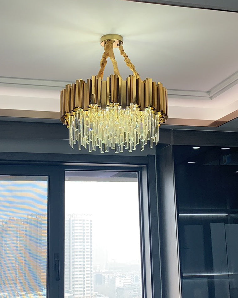 Diff  Prism Crystal Tiered Chandelier-DF2185