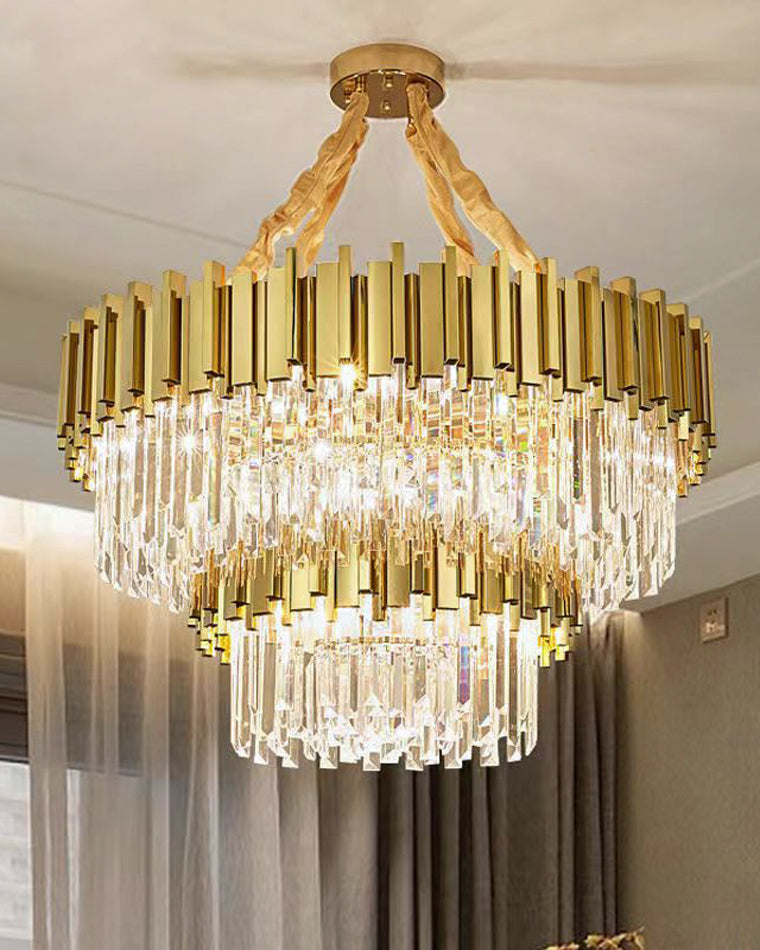 Diff  Prism Crystal Tiered Chandelier-DF2185