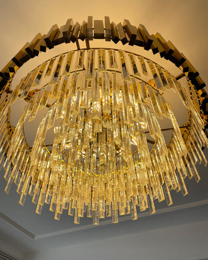 Diff  Prism Crystal Tiered Chandelier-DF2185