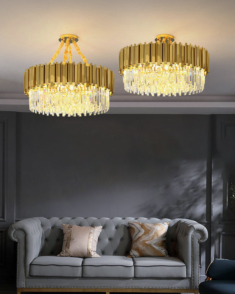 Diff  Prism Crystal Tiered Chandelier-DF2185