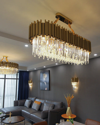 Diff  Prism Crystal Tiered Chandelier-DF2185