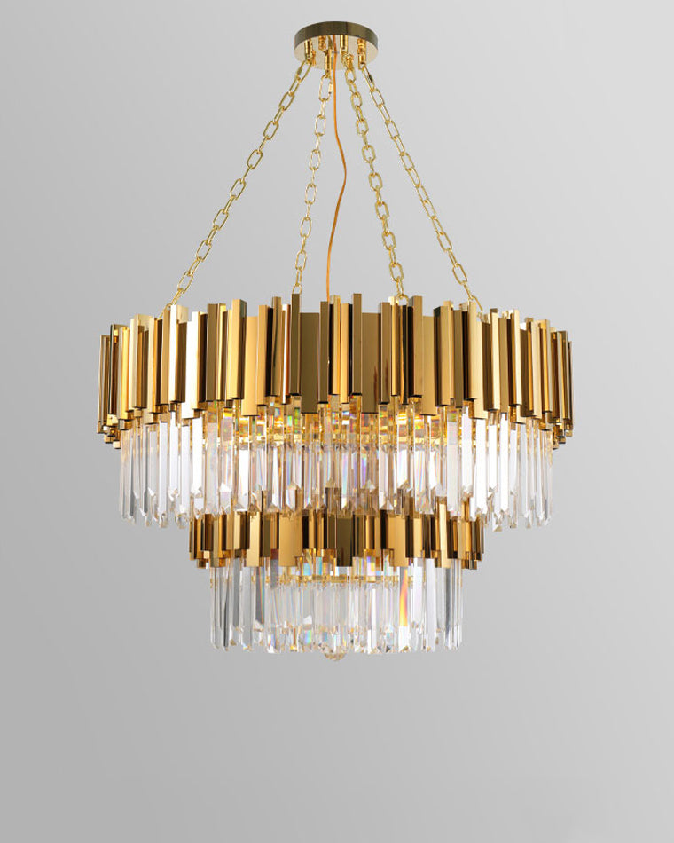 Diff  Prism Crystal Tiered Chandelier-DF2185