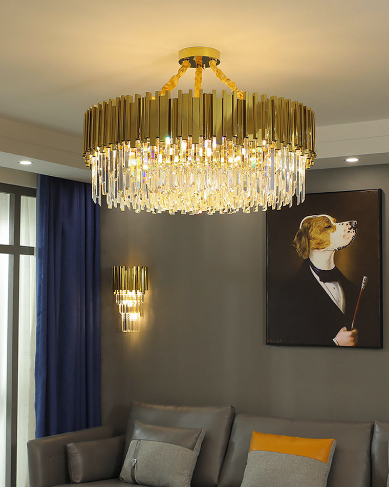 Diff  Prism Crystal Tiered Chandelier-DF2185