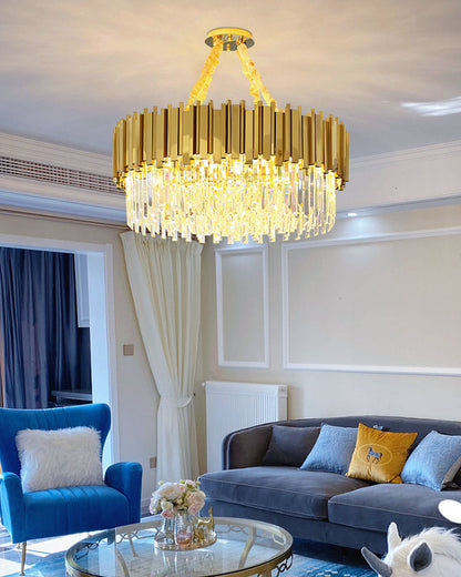 Diff  Prism Crystal Tiered Chandelier-DF2185