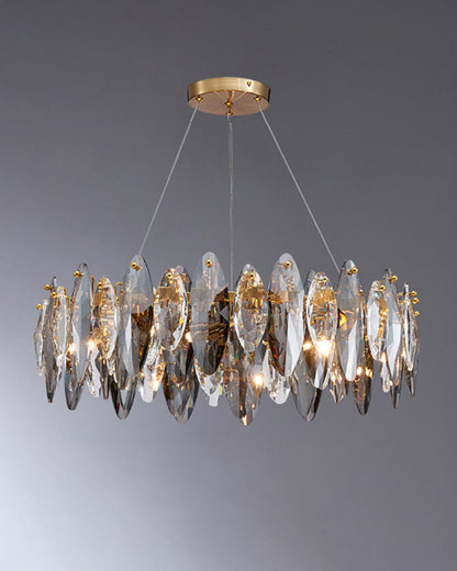 Diff Smoked Crystal Round Chandelier-DF2187