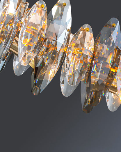 Diff Smoked Crystal Round Chandelier-DF2187
