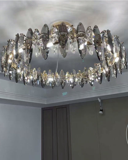 Diff Smoked Crystal Round Chandelier-DF2187