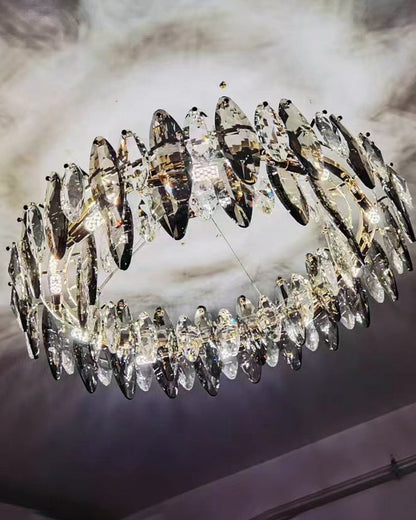 Diff Smoked Crystal Round Chandelier-DF2187