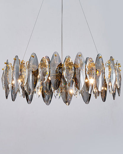 Diff Smoked Crystal Round Chandelier-DF2187