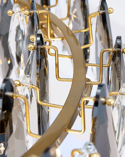 Diff Smoked Crystal Round Chandelier-DF2187