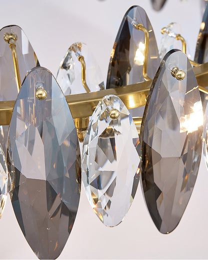 Diff Smoked Crystal Round Chandelier-DF2187