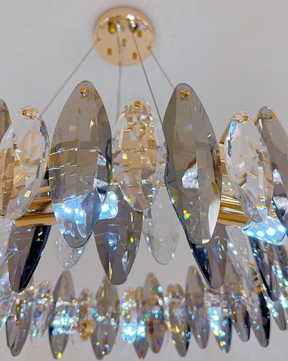Diff Smoked Crystal Round Chandelier-DF2187
