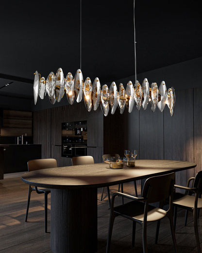 Diff Smoked Crystal Linear Chandelier-DF2188