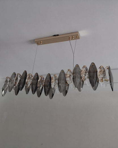 Diff Smoked Crystal Linear Chandelier-DF2188