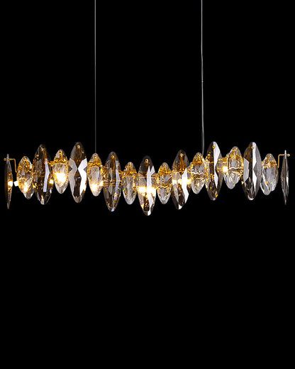 Diff Smoked Crystal Linear Chandelier-DF2188
