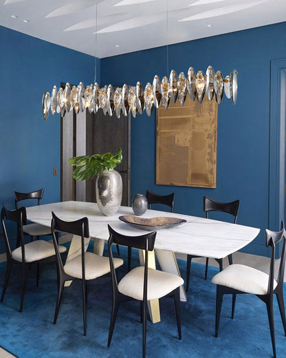 Diff Smoked Crystal Linear Chandelier-DF2188