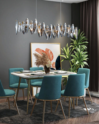 Diff Smoked Crystal Linear Chandelier-DF2188