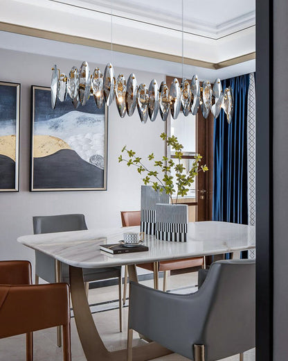 Diff Smoked Crystal Linear Chandelier-DF2188