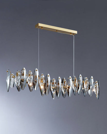 Diff Smoked Crystal Linear Chandelier-DF2188