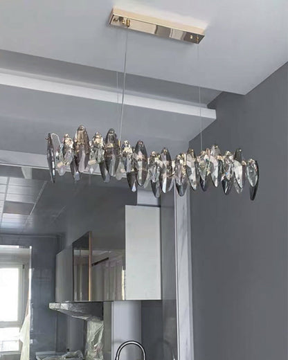 Diff Smoked Crystal Linear Chandelier-DF2188