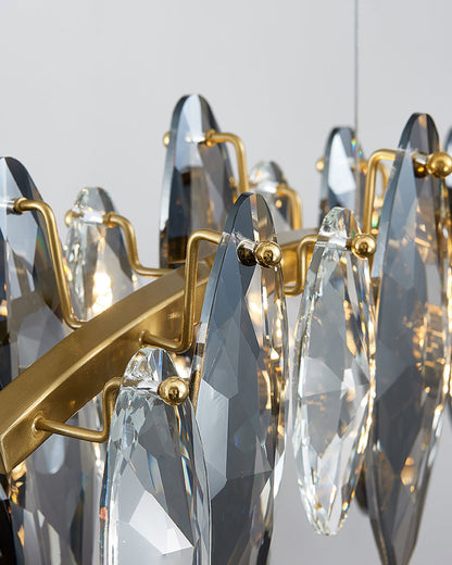 Diff Smoked Crystal Linear Chandelier-DF2188