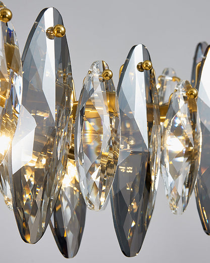 Diff Smoked Crystal Linear Chandelier-DF2188