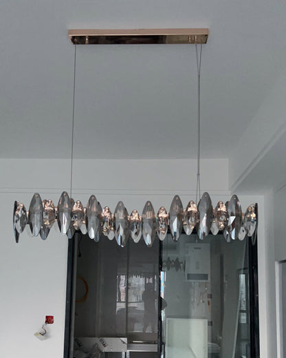 Diff Smoked Crystal Linear Chandelier-DF2188
