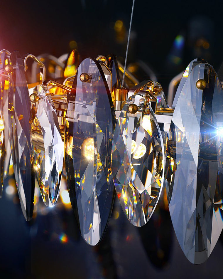 Diff Smoked Crystal Linear Chandelier-DF2188