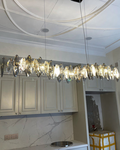 Diff Smoked Crystal Linear Chandelier-DF2188