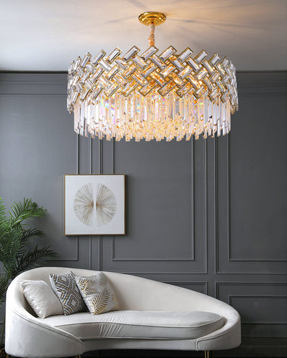 Diff Grand Imperial Shield Crystal Chandelier-DF2190