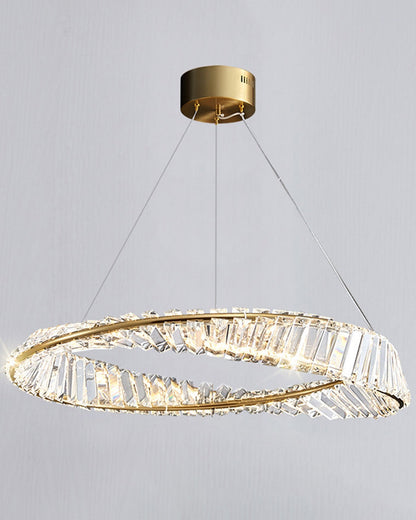 Diff Möbius Crystal Prism Circular Chandelier-DF2191