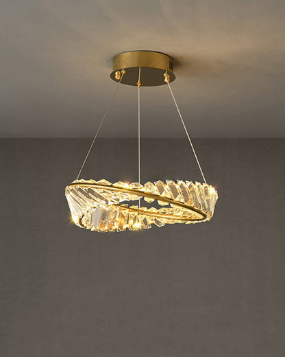 Diff Möbius Crystal Prism Circular Chandelier-DF2191