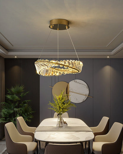 Diff Möbius Crystal Prism Circular Chandelier-DF2191