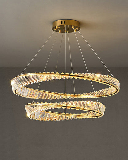 Diff Möbius Crystal Prism Circular Chandelier-DF2191