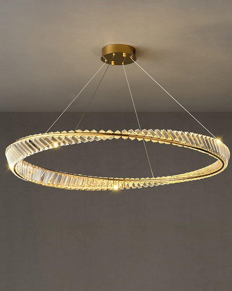 Diff Möbius Crystal Prism Circular Chandelier-DF2191