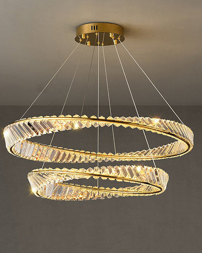 Diff Möbius Crystal Prism Circular Chandelier-DF2191